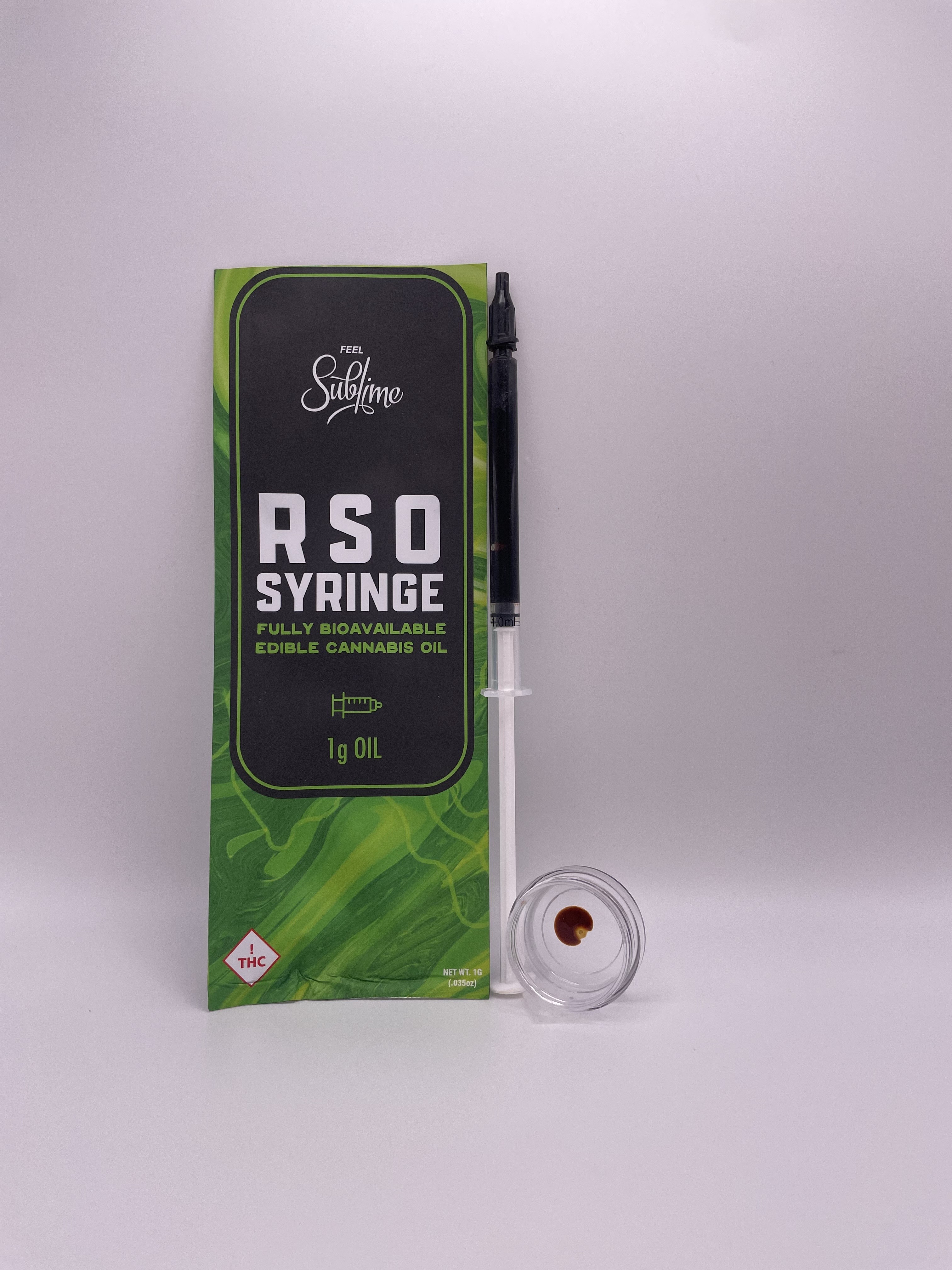 Photograph of product: Sublime - RSO - 1000mg Syringe