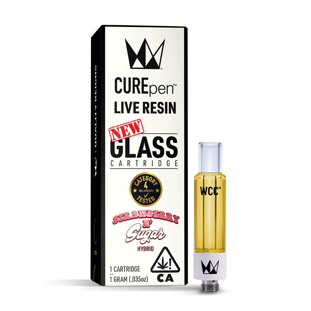 Photograph of product: LIVE RESIN CARTRIDGE - STRAWBERRY N SUGAR 1G