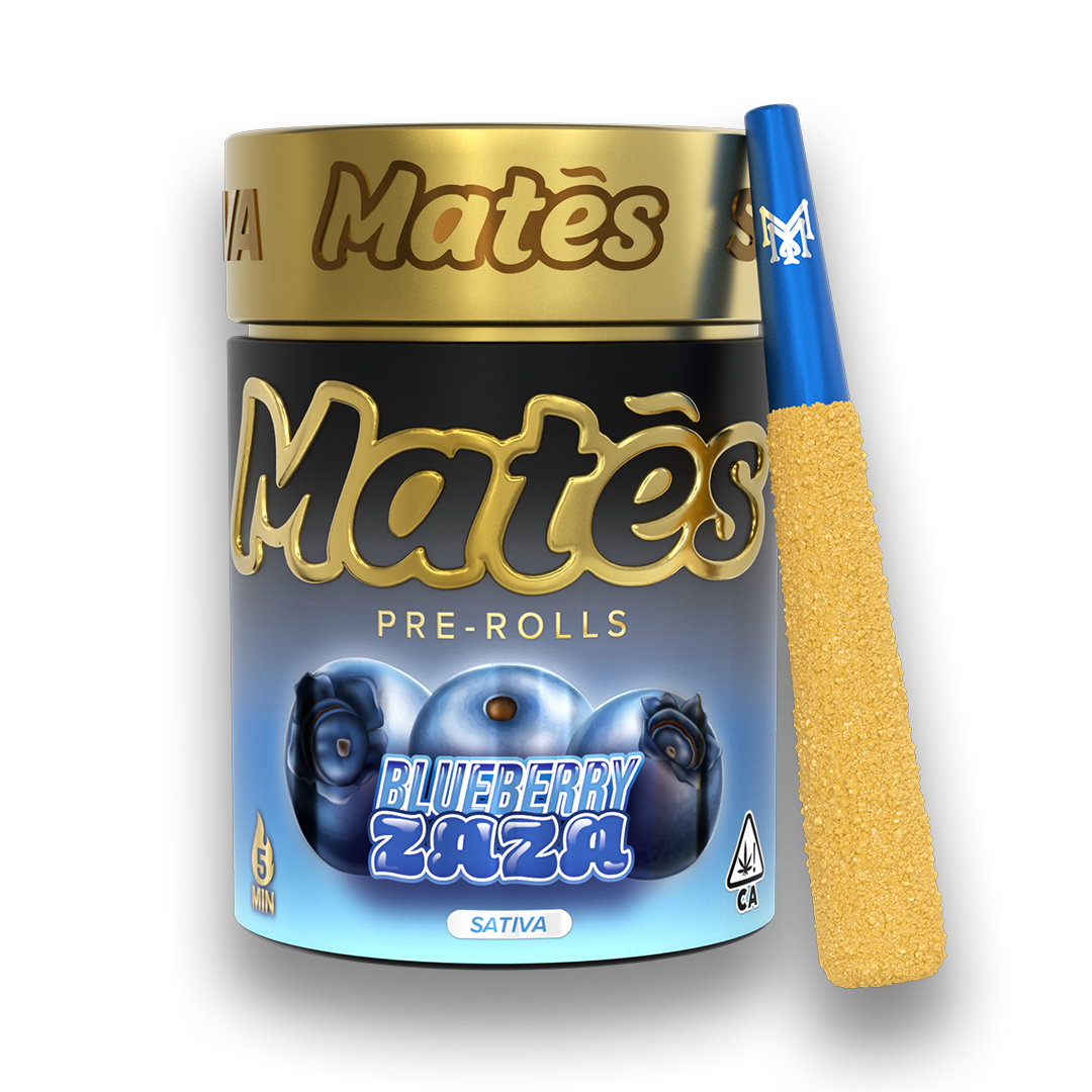 Photograph of product: Mates Infused Pre-Roll 5pk | Blueberry Zaza