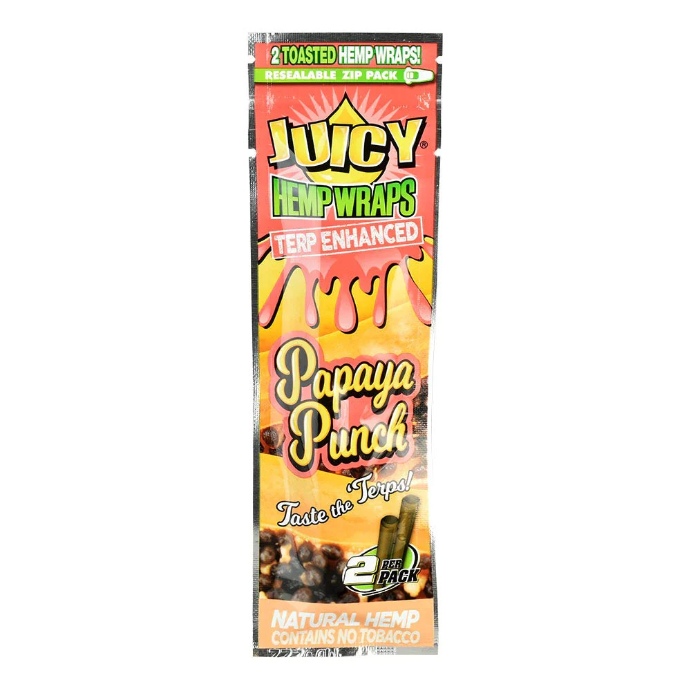 Photograph of product: Juicy Jays | Hemp Wraps-Papaya Punch