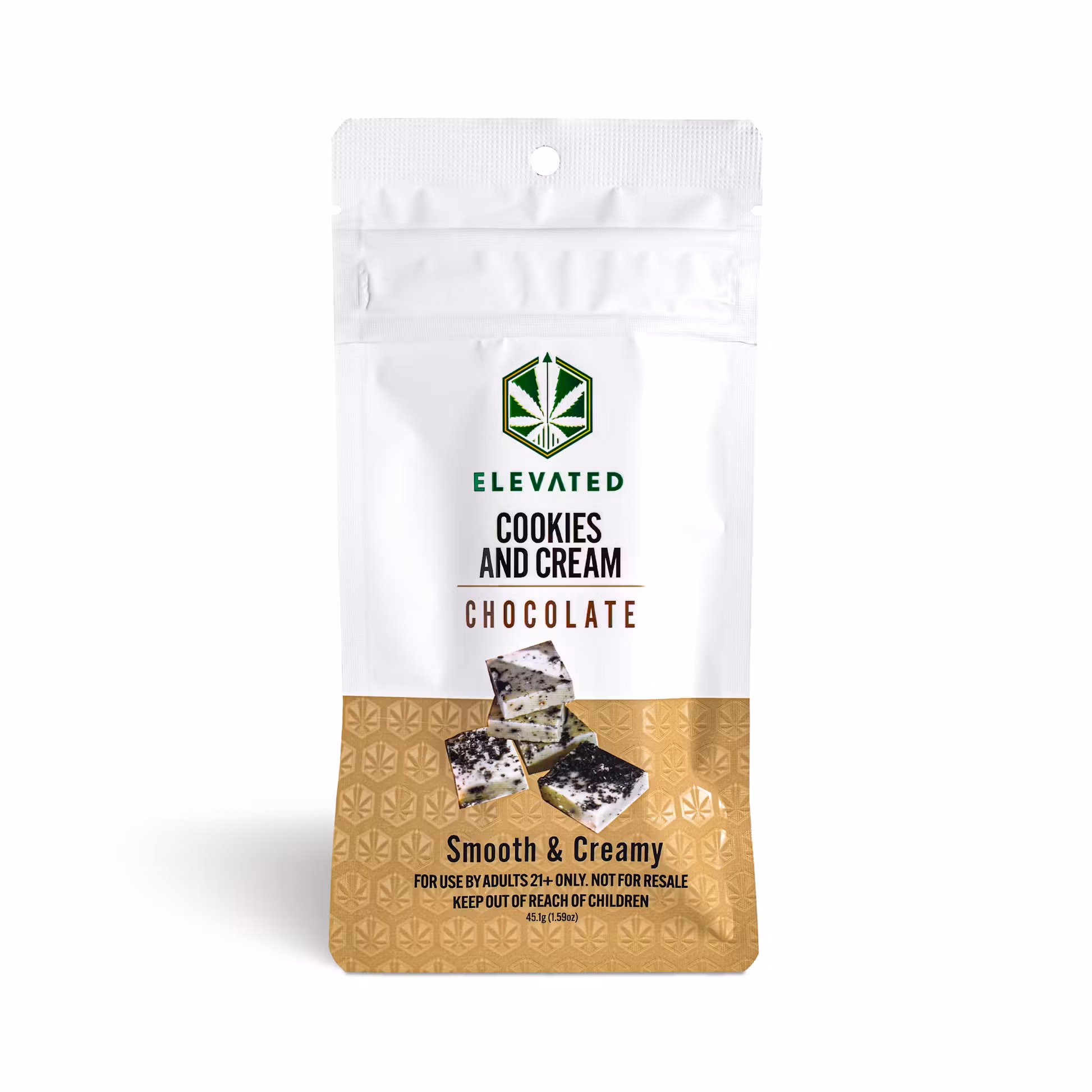 Photograph of product: Cookies and Cream Rosin Chocolate Bar 100mg