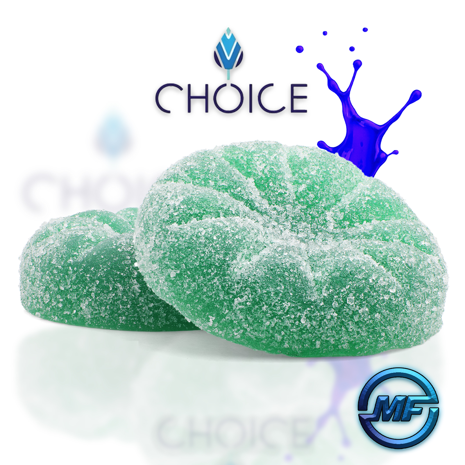 Photograph of product: Choice | Big Azz Blue Razz Mega Chews | 200mg