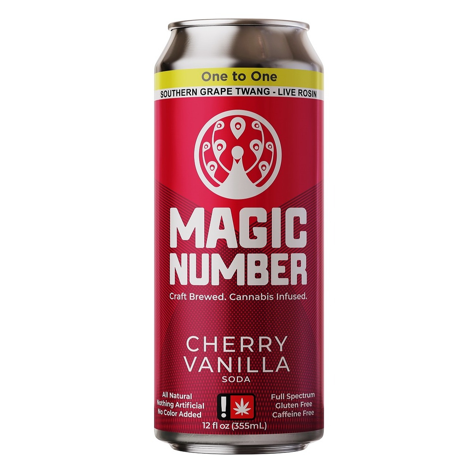 Photograph of product: Cherry Vanilla Soda (1:1) - 25mg TH-oui /25mg CBD (Net.Wt.12fl.oz/355mL)