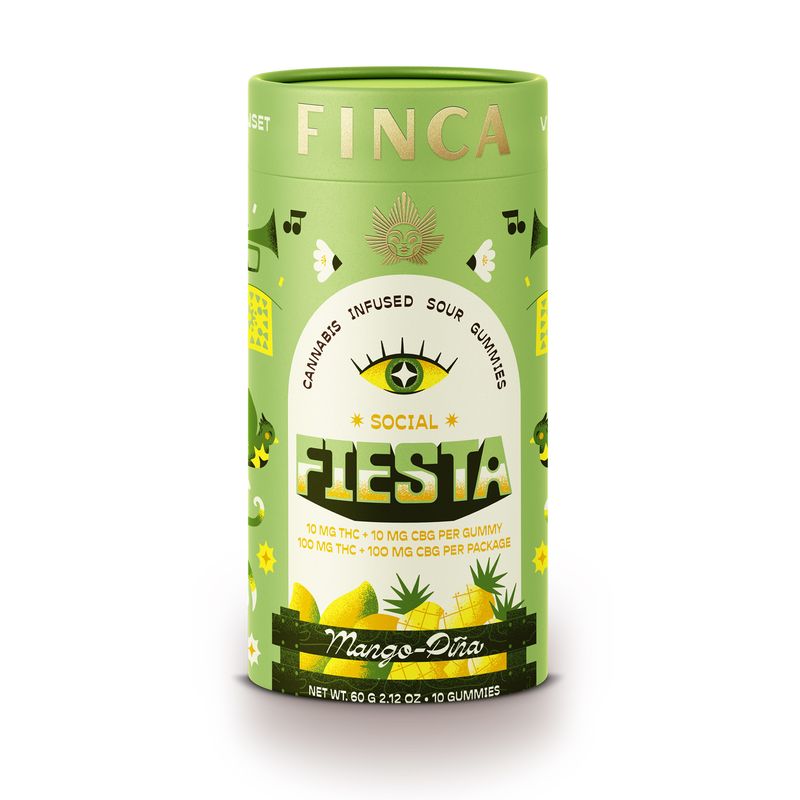 Photograph of product: NY Finca | Fiesta Mango Pina Social | 100mg Gummies