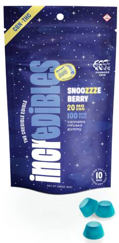 Photograph of product: SNOOZZZEBERRY 5:1 CBN GUMMY 10PK
