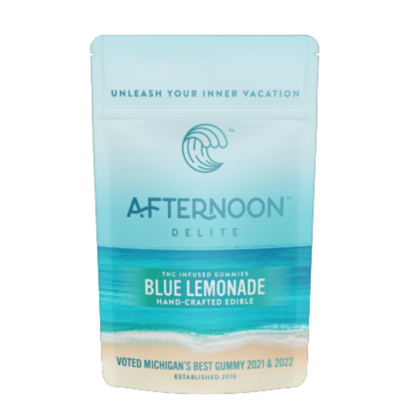 Photograph of product: Afternoon Delite - Blue Lemonade 200mg Gummies