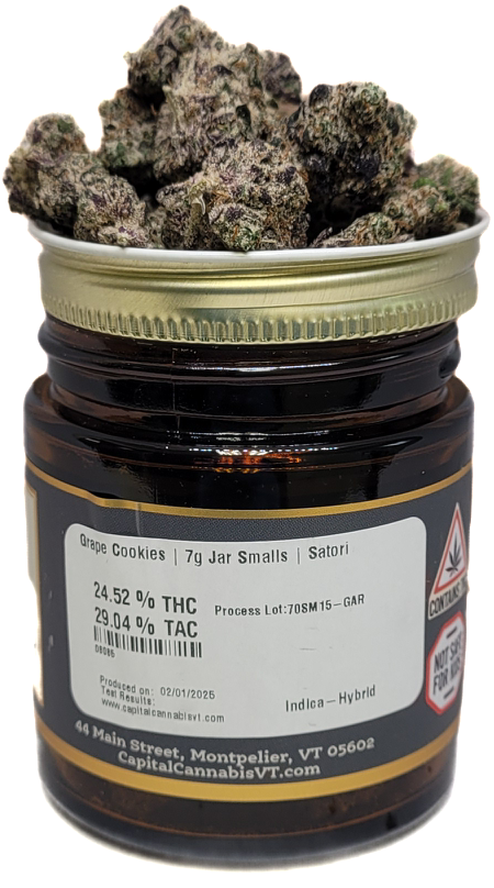 Photograph of product: Grape Cookies Jar Small Buds | Satori - 28g