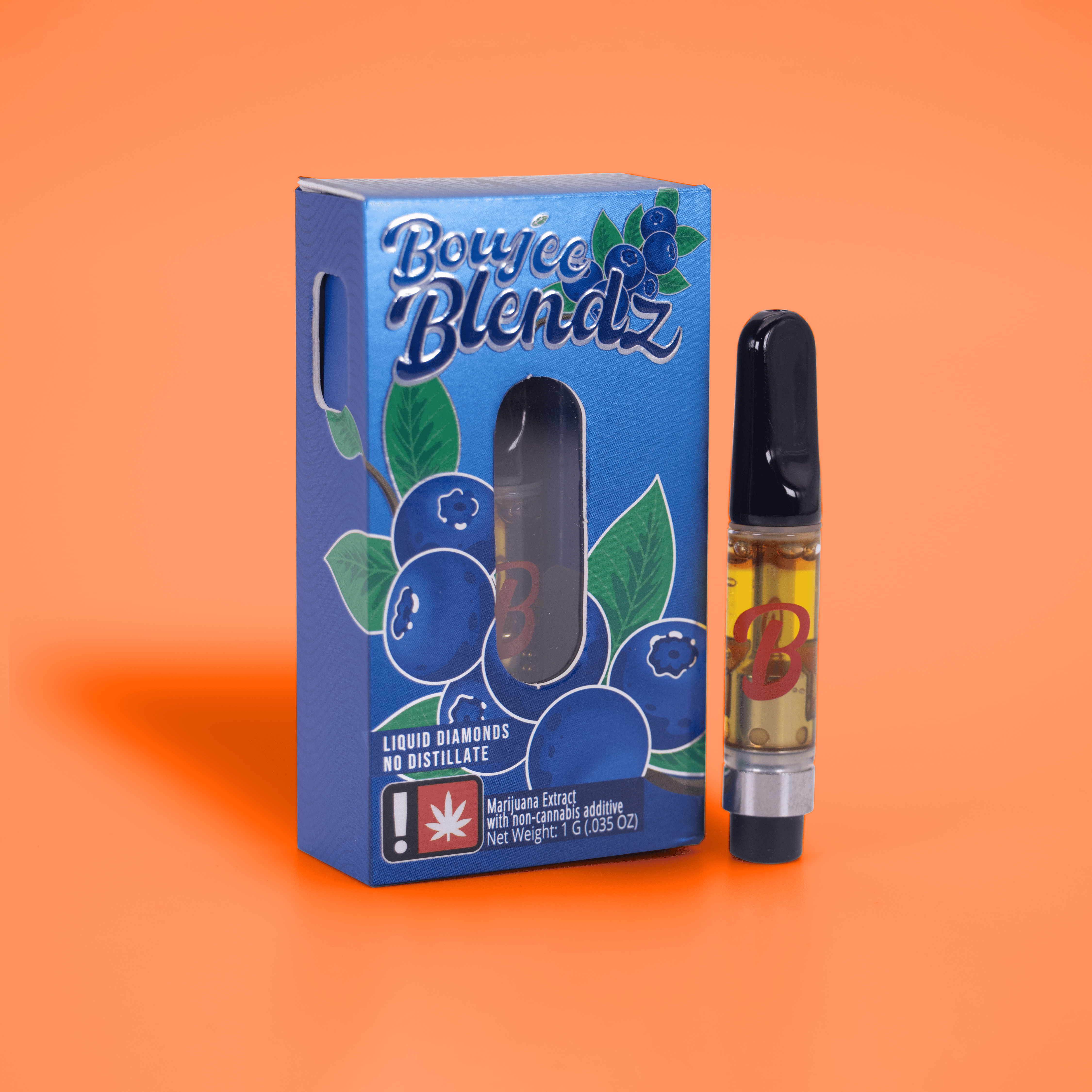 Photograph of product: Boujee Blendz - Blueberry - 1g Cart