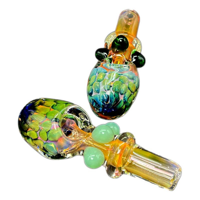 Photograph of product: Golden Mushroom Hand Pipe | 5in