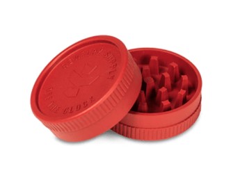 Photograph of Product: 2 Piece Hemp Grinder (Blood Red)