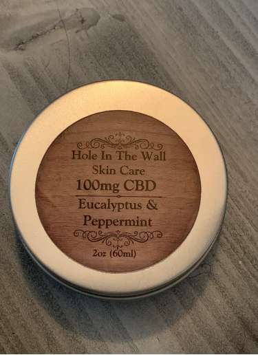 Photograph of product: Hole in the Wall Care LLC - CBD Eucalyptus & Peppermint Salve 50mg