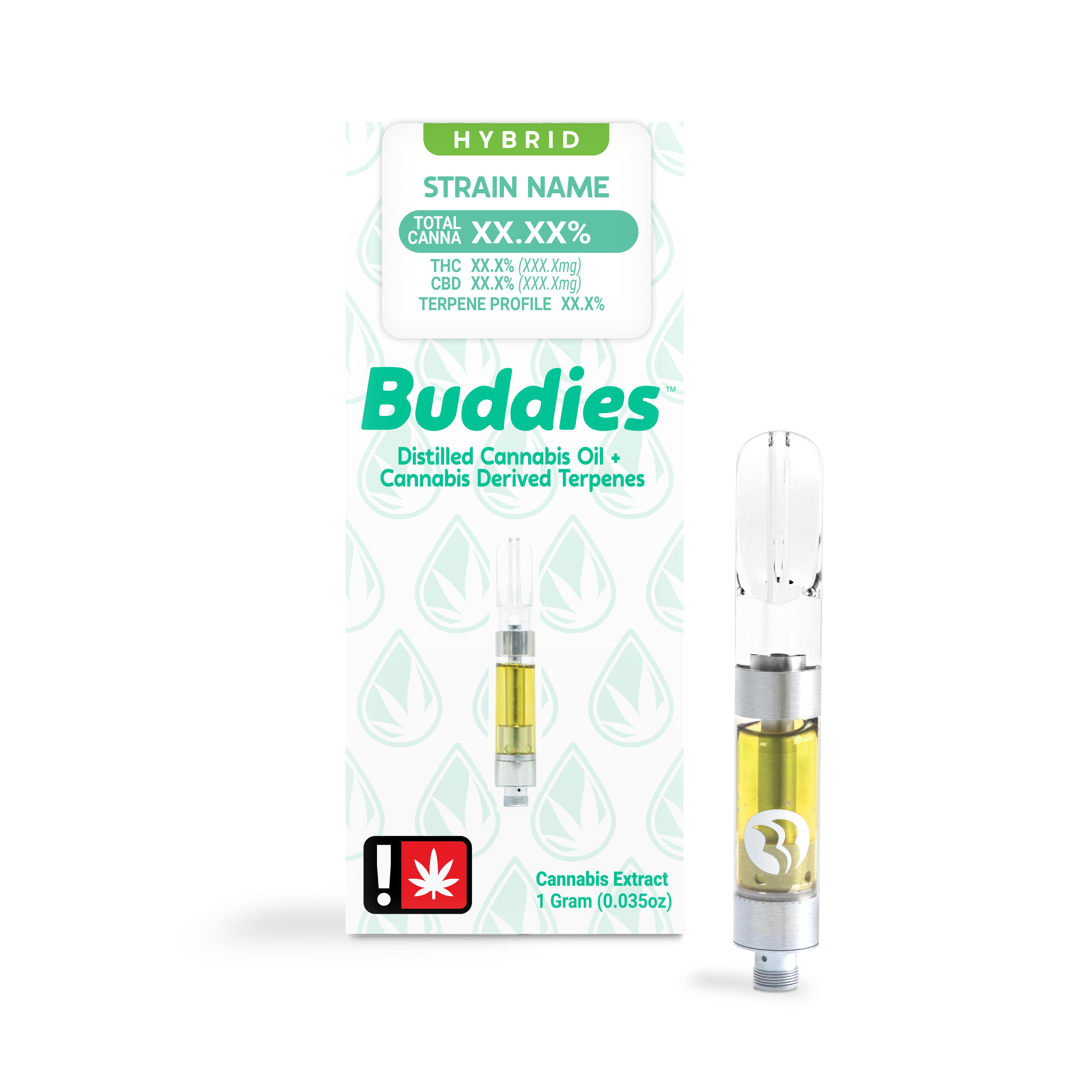 Photograph of product: Buddies - Poway (H) - Distillate Cartridge 1g