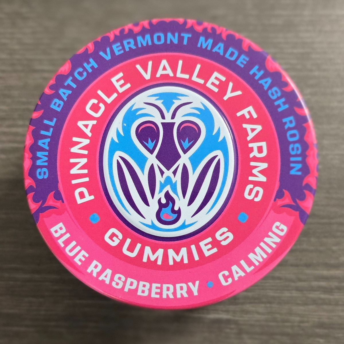 Photograph of product: Blue Raspberry Calming au chocolat Gummies
