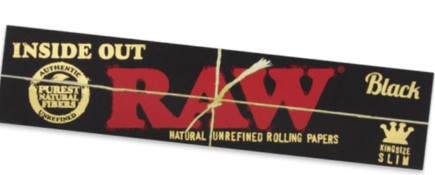 Photograph of product: RAW - Inside Out Black - King Size Slim