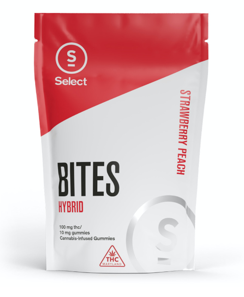 Photograph of product: Select | Strawberry Peach Bites 10mg - 10pk | 100mg