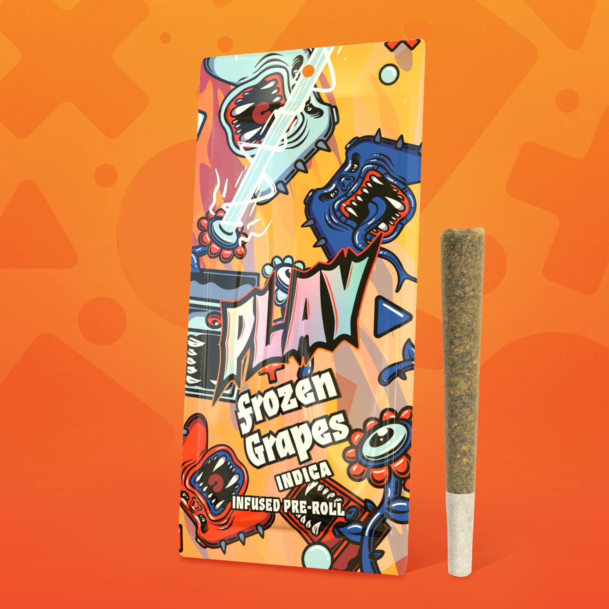 Photograph of product: Play | Frozen Grapes 1.2g Infused Preroll