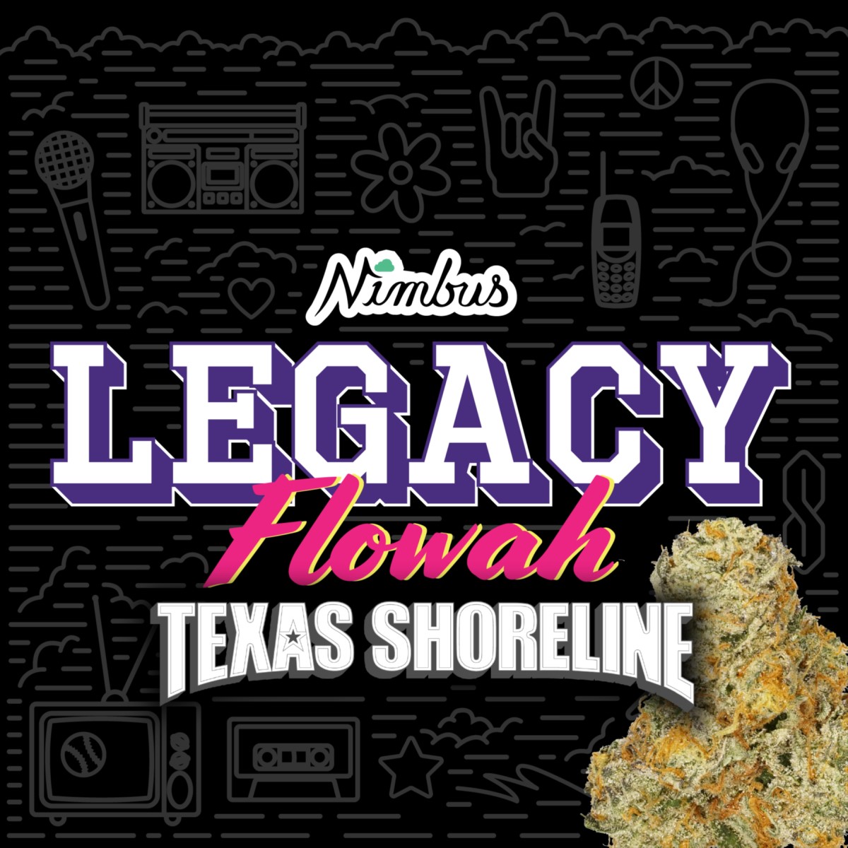 Photograph of product: Texas Shoreline Flower | 3.5g - Nimbus