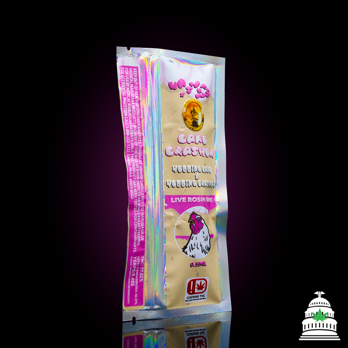 Photograph of product: Cake Crasher - Washers Rosin Disposable