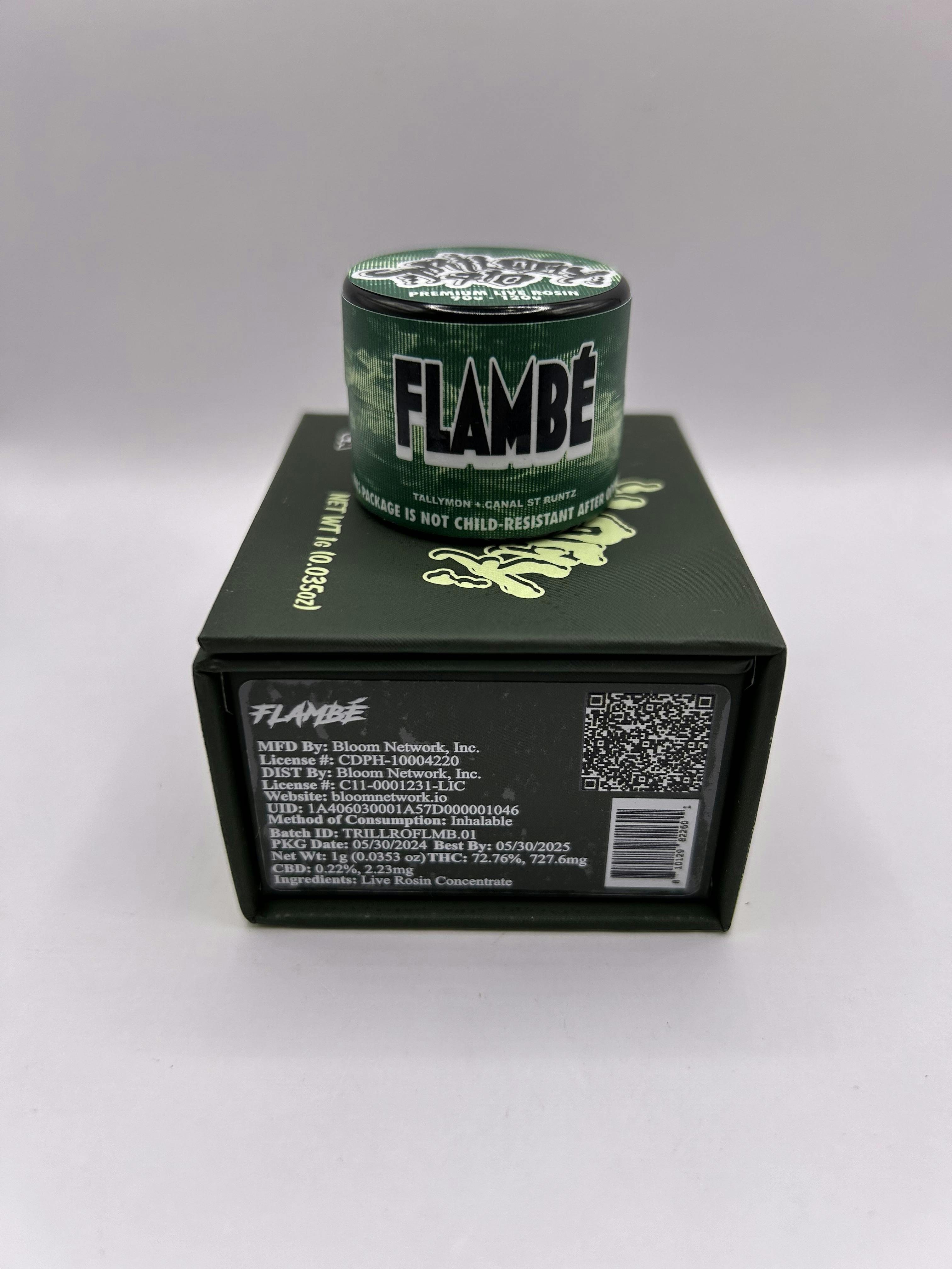 Photograph of product: Trilogy 710 - Flambe - 1g Live Rosin