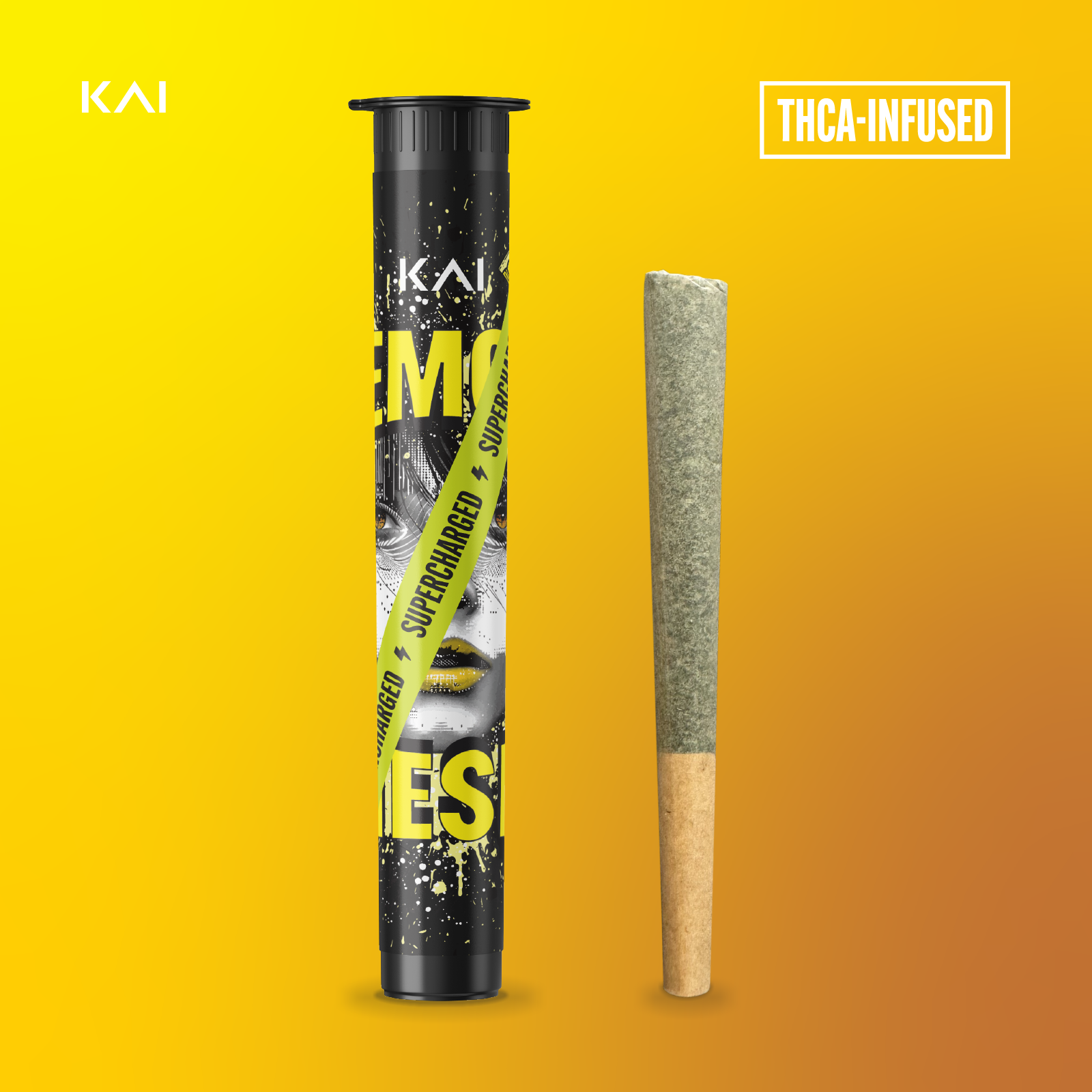 Photograph of product: KAI Oui'd Co. | Lemon Diesel Infused Pre-Roll