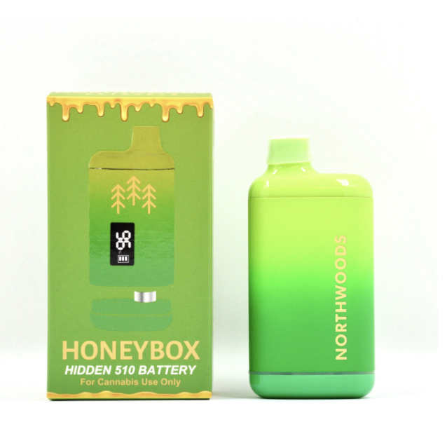 Photograph of product: Northwoods Honey Box Vape Battery | Green