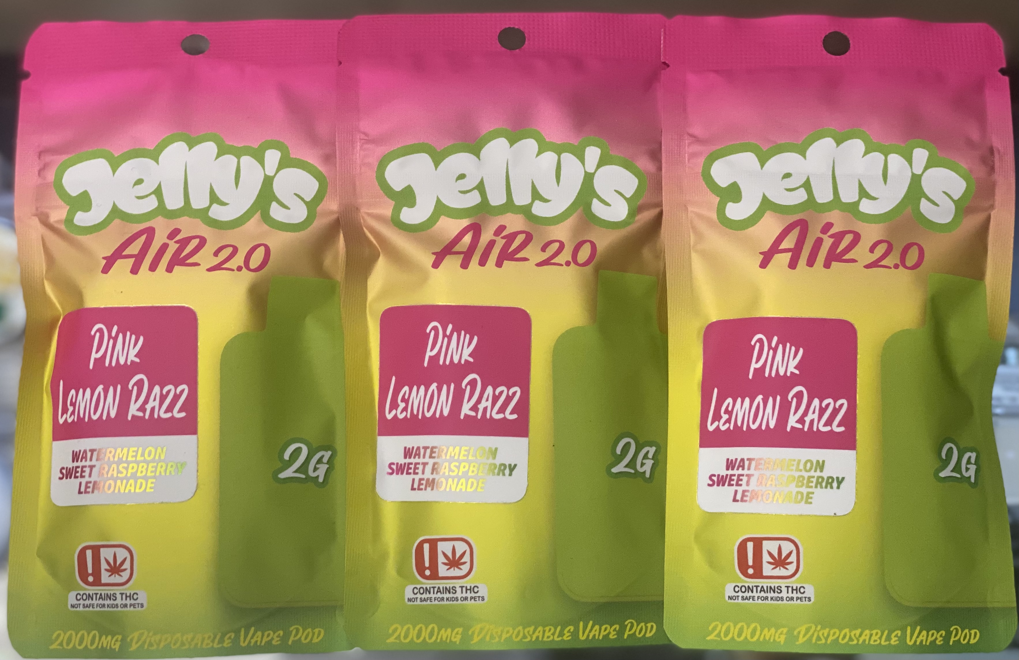 Photograph of product: Jelly's Air 2.0 Disposable Cartridge Sour Patch (H) 2000mg