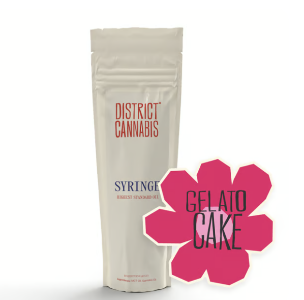 Photograph of product: District Oui'd - Gelato Cake RSO Syringe (1g)