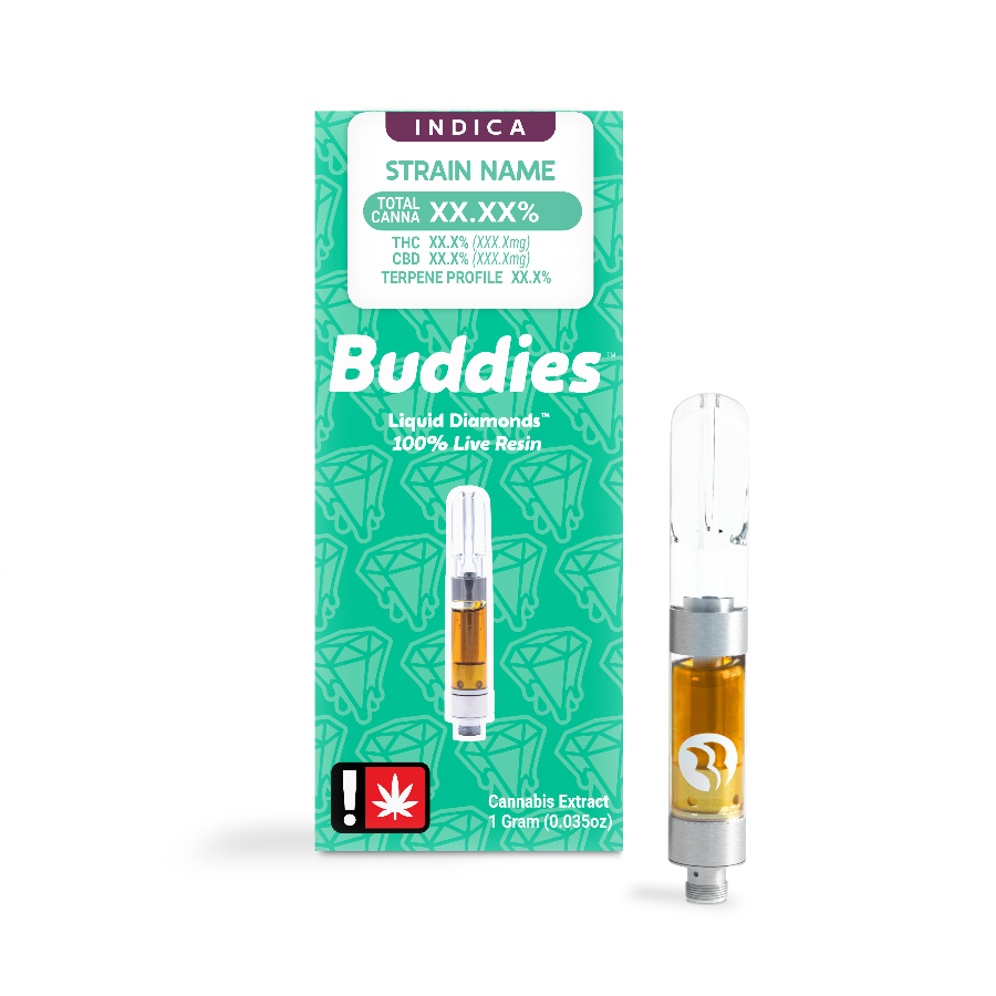 Photograph of product: Buddies - Block Builder (I) - Live Resin Cartridge 1g