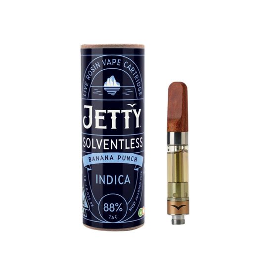 Photograph of product: Jetty Solventless Cartridge Banana Punch 1g - 