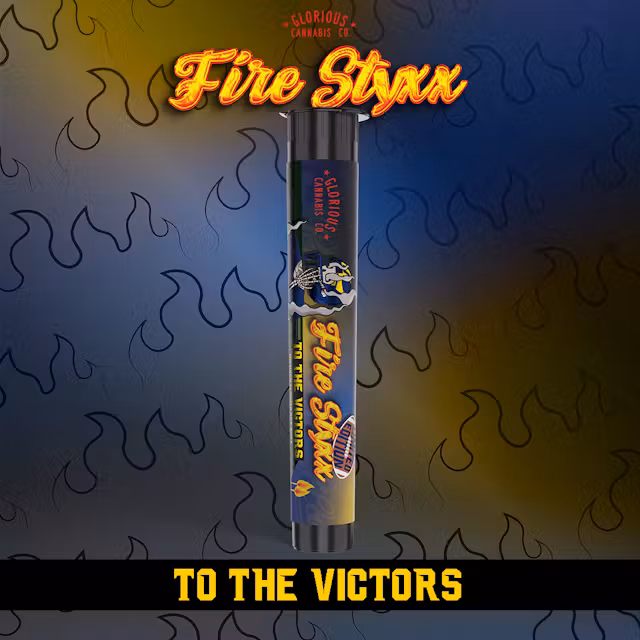 Photograph of product: Glorious - Fire Styxx Infused Preroll - (1g) - **TO THE VICTORS** (4/$20)