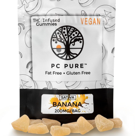 Photograph of product: PC PURE- Oui'd GUMMIES BANANA 200MG