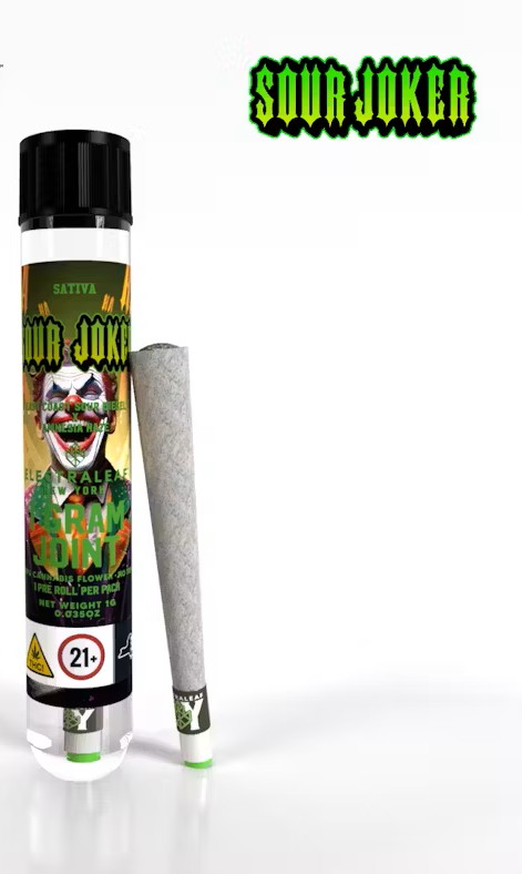 Photograph of product: Electraleaf | Sour Joker | Oui'd | Preroll