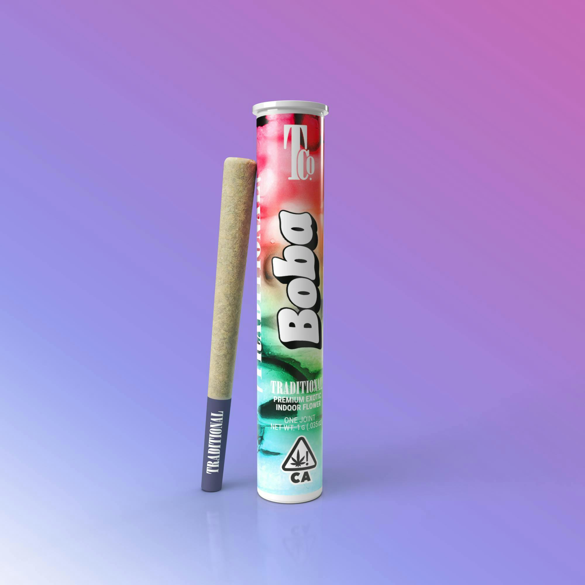 Photograph of product: TRADITIONAL - TCO PRE-ROLL | BOBA