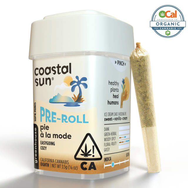 Photograph of product: Pie a la mode - OCal Greenhouse Pre-roll 0.35g - 10pk 3.5g - 