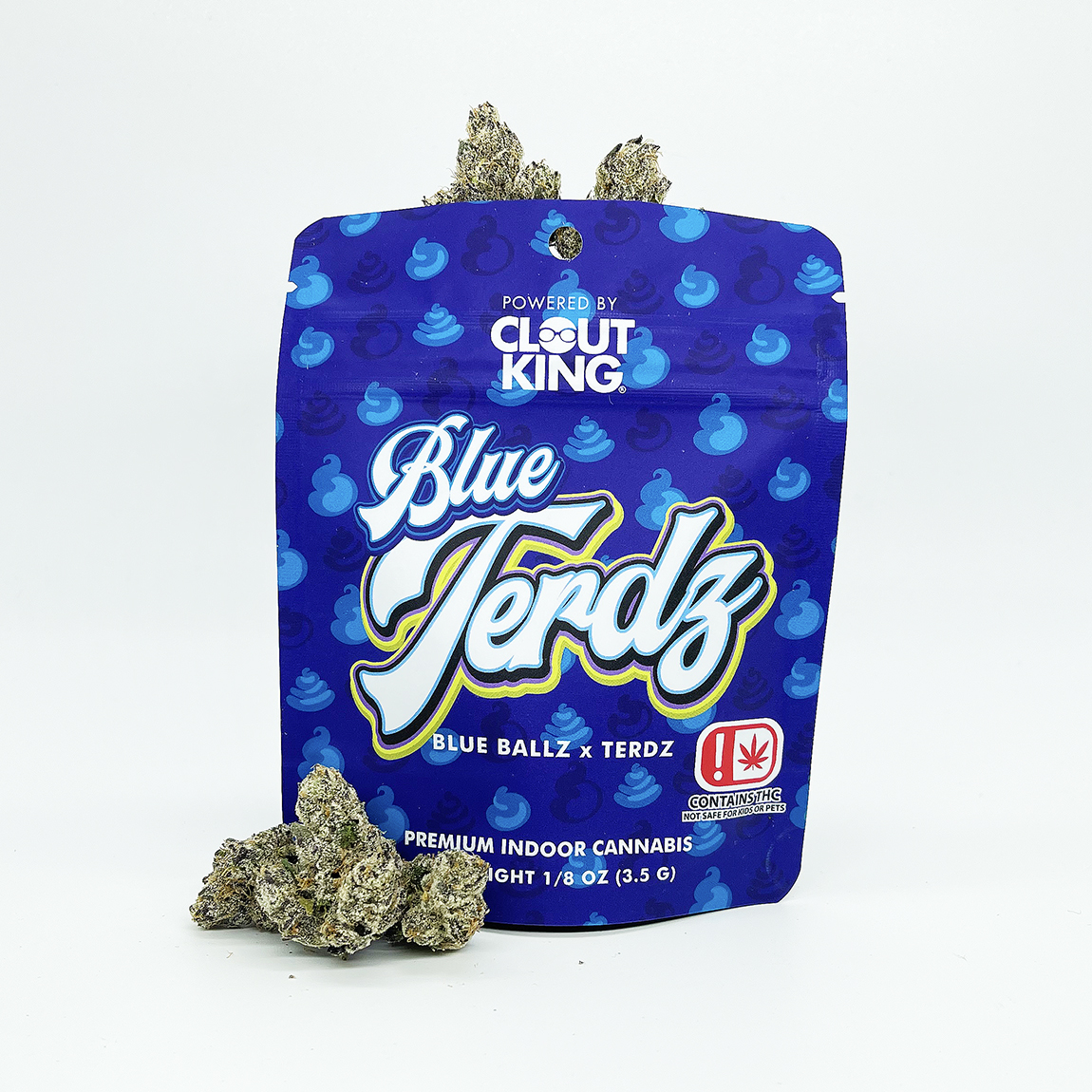 Photograph of product: Clout King | Blue Terdz | 3.5g