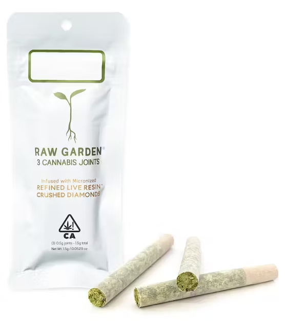 Photograph of product: NOVA MADNESS CRUSHED DIAMONDS INFUSED .5G PRE-ROLL 3-PACK