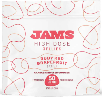 Photograph of product: Edible* - Jams - High Dose Ruby Red Grapefruit (S) - 100mg (2pk)