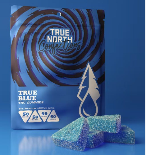 Photograph of product: True North Gummies 200mg True Blue