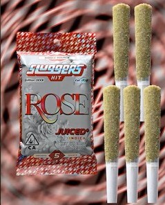 Photograph of product: SLUGGERS HIT NATURALS ROSE 0.7G PREROLL 5-PACK Oui'd
