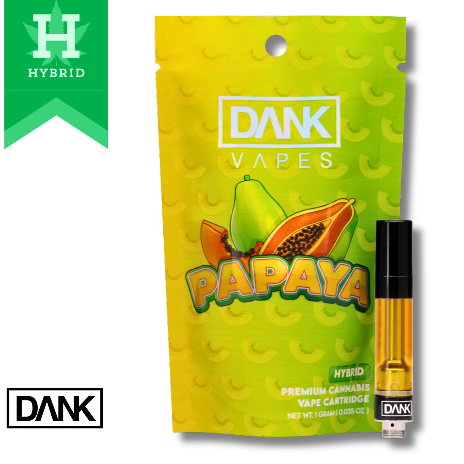 Photograph of product: Dank | Vaporizer | Disposable 1.0g | 1pk | Paris OG | 1ml