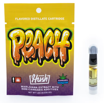 Photograph of product: Hush - Cartridge - Peach - 1G