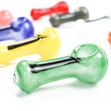 Photograph of product: 2.5" ASSORTED BULK GLASS HAND PIPE - 555 - ONE SIZE