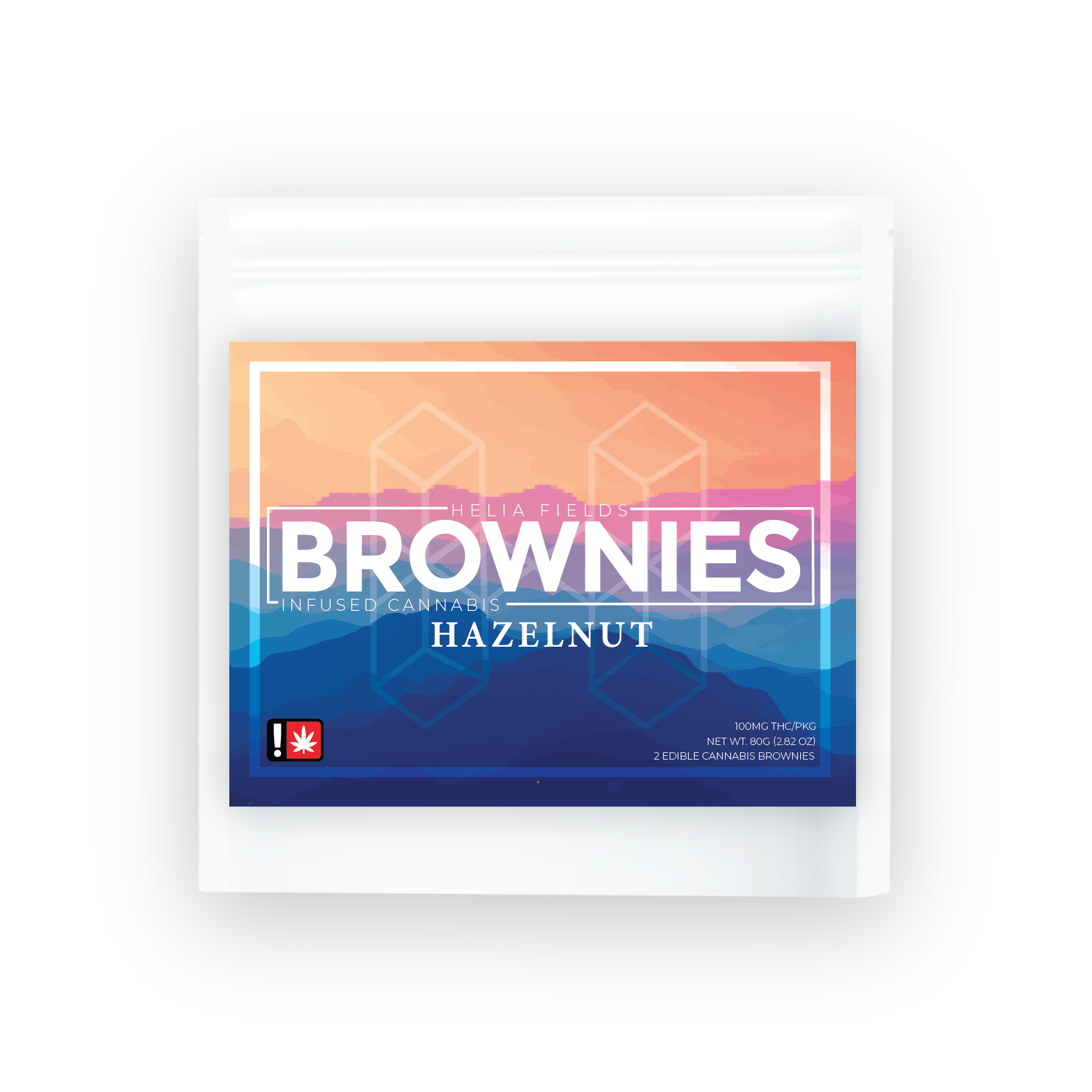 Photograph of product: Edible | Hazelnut | 2pk | 100mg