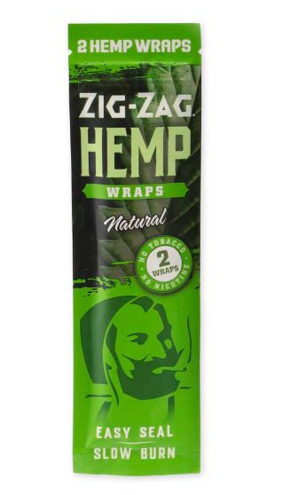 Photograph of product: Zig Zag Hemp Wraps 2pk