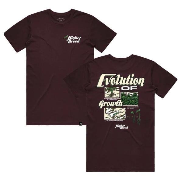 Photograph of product: HB Evolution of Growth Tshirt XLG - Oxblood