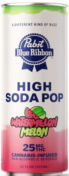 Photograph of product: [Pabst] High Soda Pop - 25mg - Watermelon Melon (H)