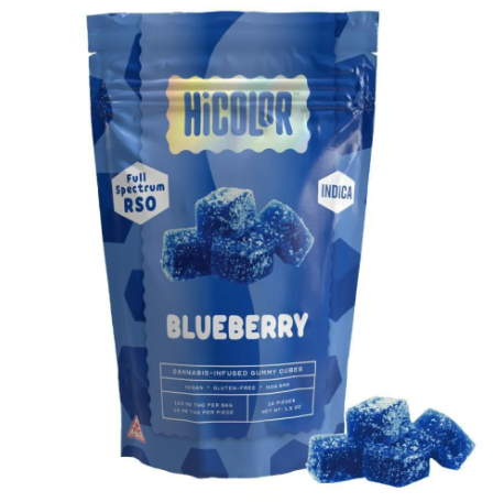 Photograph of product: RSO Chews Blueberry (Oui'd) 10mg x 10ct