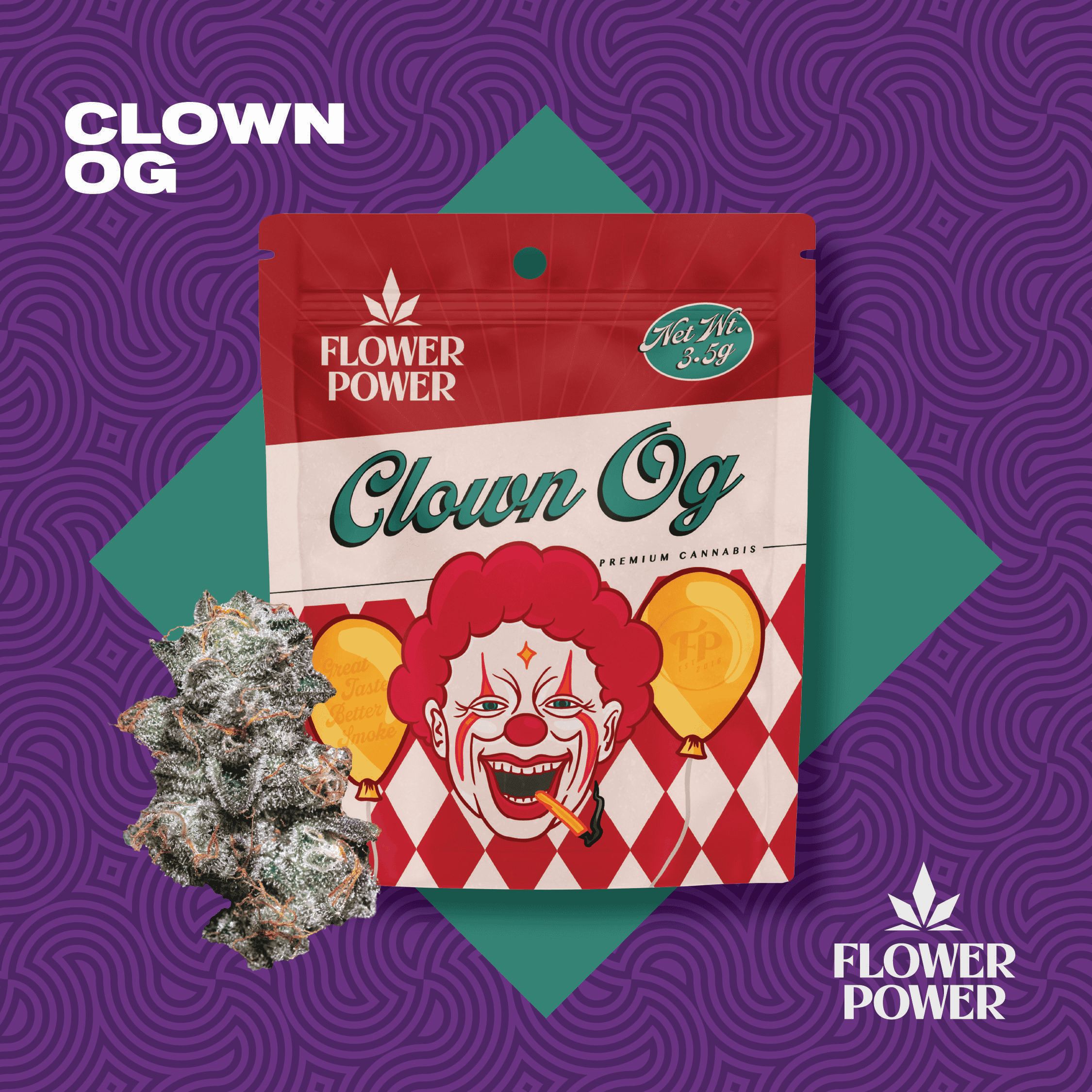 Photograph of product: Flower Power | Permanent Marker | 3.5G Bag