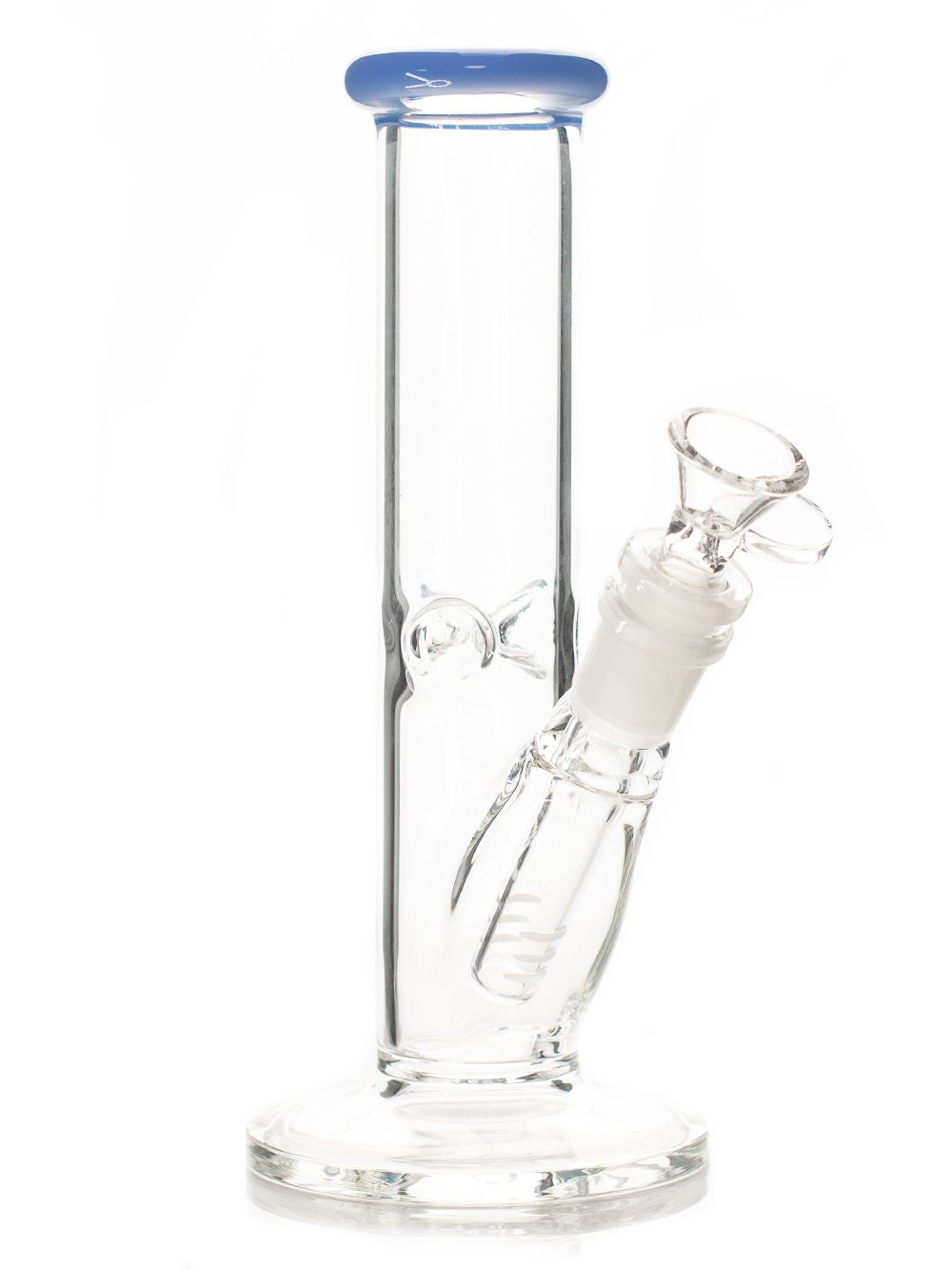 Photograph of product: Colored Rim Stright Tube | 8" Bong