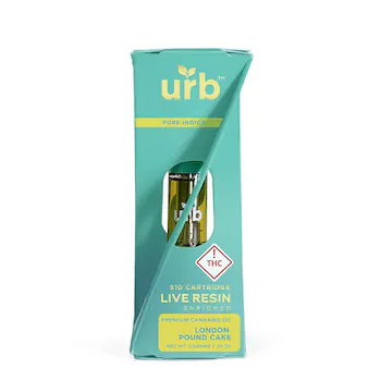 Photograph of product: URB - 2g Live Resin Cartridge - London Pound Cake (I)